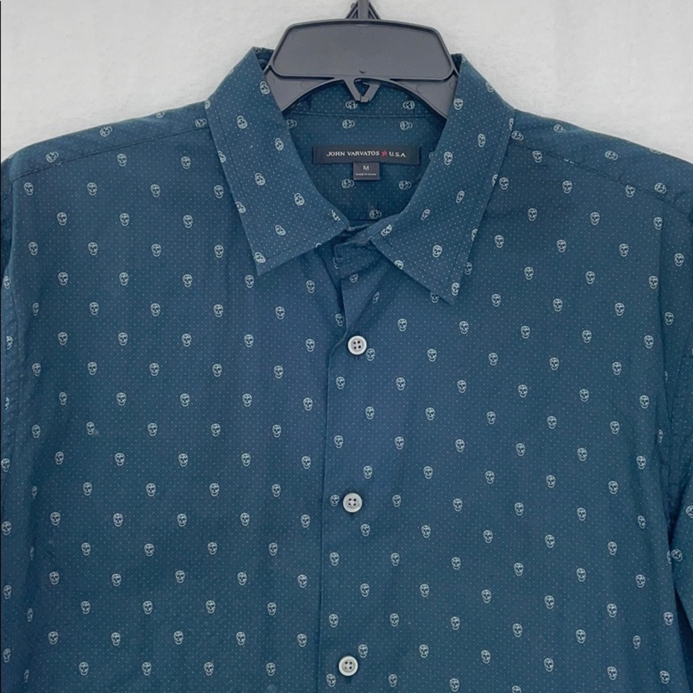 John Varvatos U.S.A. Men Skull Button Down
